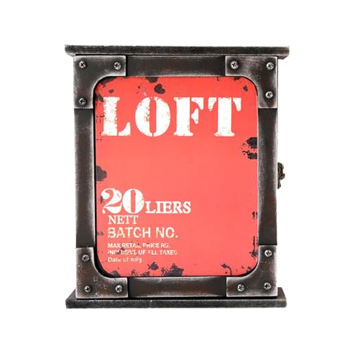 BUBEFSKD Holz Für Schlüsselhalter Wand Mit Hooks Holzposthalter Eingangsschrank Rustikal von BUBEFSKD