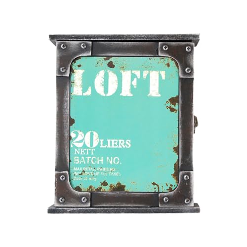 BUBEFSKD Holz Für Schlüsselhalter Wand Mit Hooks Holzposthalter Eingangsschrank Rustikal von BUBEFSKD