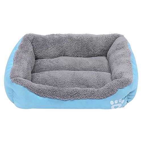 BUBEFSKD Hundebett Stilvolles Nest Für Kleine Welpenkätzchen Nicht Schlupfhund Hundekorb Haustierbett Mit Pelzigen Kissen Mehrfarbige Haustier Couch von BUBEFSKD