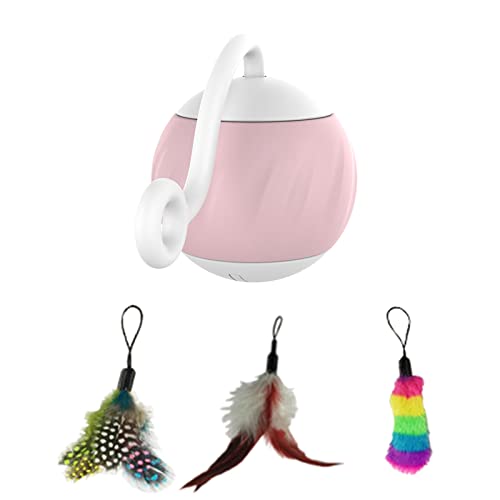 BUBEFSKD Interaktiver Katzenballspielzeug Roboterkätzchen Mit Sound Bewegt Automatisch Croboper Automatic Toy von BUBEFSKD