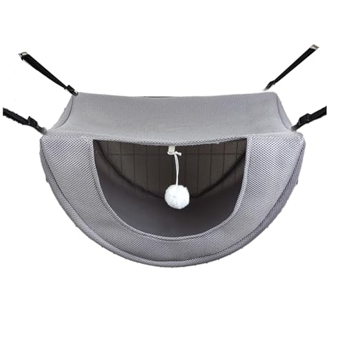 BUBEFSKD Katzen Hängematte Schwung Bett Haustier Kätzchen Atmungsaktives Netz Schlafende Anti Kratzer Hängern Hängemattenbett von BUBEFSKD