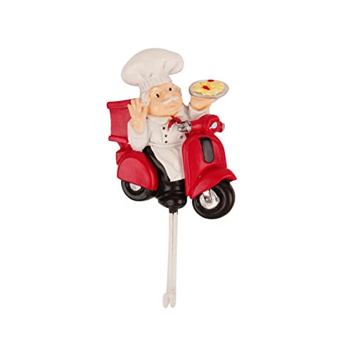 BUBEFSKD Küchenchef Wandhänger Dekorative Haken Schlüsselschicht Utilities Hook Art for Kitchen Decor Figurinhalter Chef Koch Wandhaken von BUBEFSKD