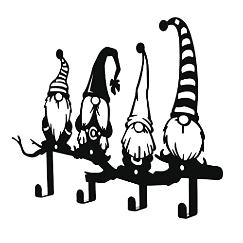 BUBEFSKD Metallnom Für Schlüsselhalter Wandmontierte Gesichtslosen Rack Mit 4 Haken Eingangsschrank Wanddekoration Gesichtsloser Rack von BUBEFSKD