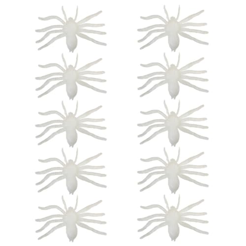 BUBEFSKD Packung Von 10 Leuchtenden Spinnen Garten Erweiterung Erschreckend Halloween Themen Schmuck Außenpartys Dekorationen Garten von BUBEFSKD