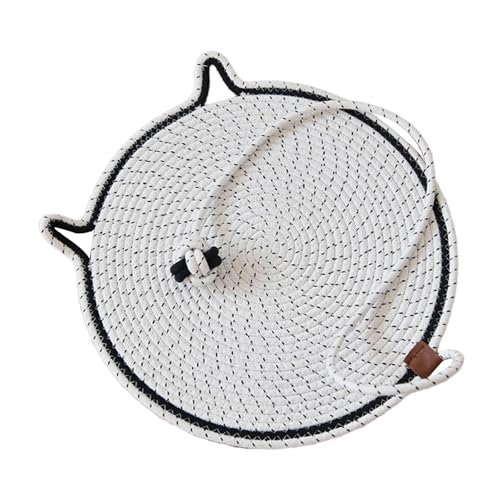 BUBEFSKD Pet Bett Gewebte Matte Kratzfestes Cartoon Kätzchen Themenbett Hund Kratzerfest Nest Maschinenwaschbare Möbelschutz Katzen Matten Kratzer von BUBEFSKD