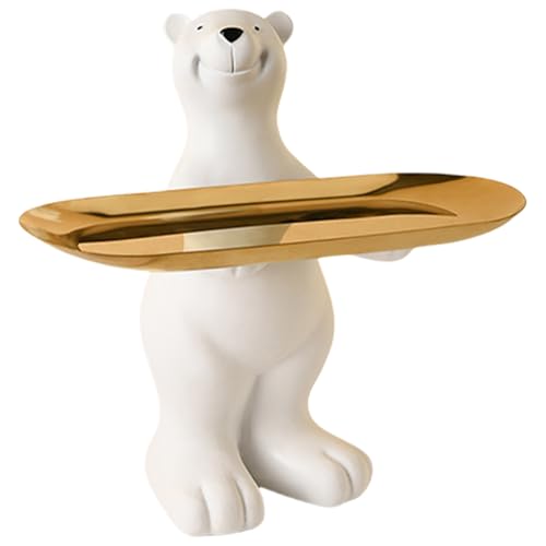 BUBEFSKD Schöner Bäreneingangseingangsharz Aufbewahrungsschale Schlüsselhalter Für Moderne Häuser Dekoration Rack von BUBEFSKD