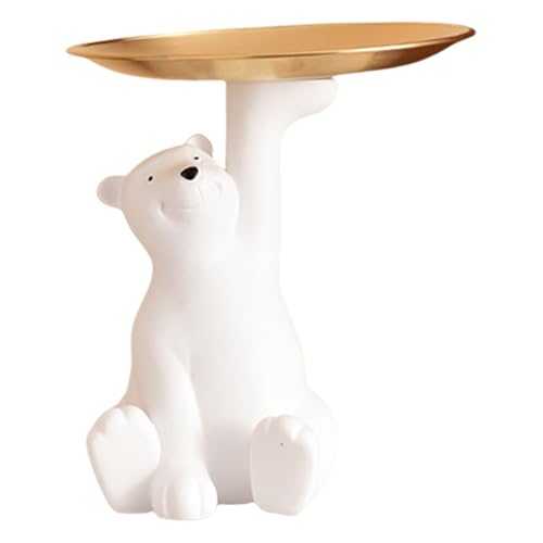 BUBEFSKD Schöner Bäreneingangseingangsharz Aufbewahrungsschale Schlüsselhalter Für Moderne Häuser Dekoration Rack von BUBEFSKD