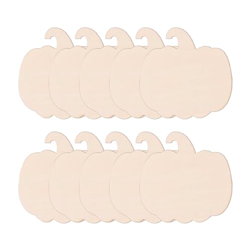 BUBEFSKD Set Von 10 Unvollendeten Holzkürbisausschnitten Lackierbare Plaques Für Halloween Thanksgiving Dekoration Party Lieferungen Mehrzweckfeier Ornament BUBEFSKD Set Von 10 Unvollendeten Holzkürbisausschnitten Lackierbare Plaques Für Halloween Thanksgiving Dekoration Party Lieferungen Mehrzweckfeier Ornament von BUBEFSKD