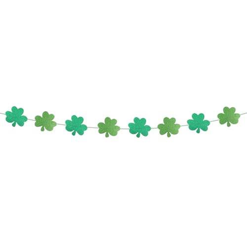 BUBEFSKD Shamrocks Clovers Garlands Stpatricks Day Dekorationen Hänge Shamrocks Irish Day Party Hänge von BUBEFSKD
