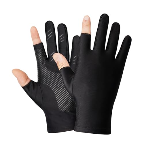 BUBEFSKD Unisex Fahrradhandschuhe Mit Eisseide Stoff Kühl Und Atmungsaktiv Für Sport Freien Aktivität Sicher Und Sicheres Handling Radsporthandschuhe von BUBEFSKD