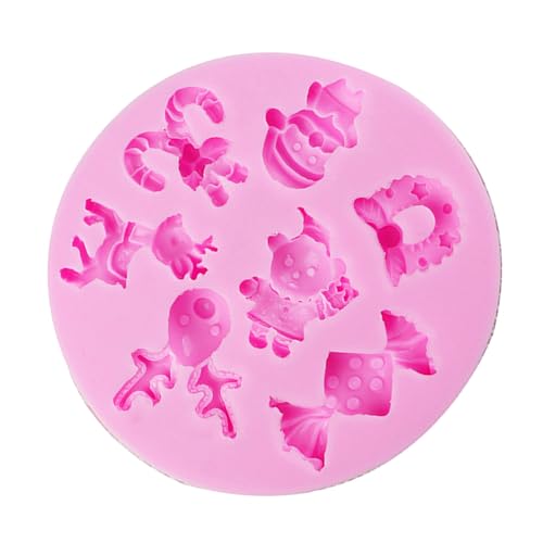 BUBEFSKD Weihnachten Weihnachtsmann Silikonformen Fondant Schokoladenurlaub Back Dekoration Werkzeug Herstellung Fondant Kuchen Weihnachten Weihnachtsmann Silikonform Dessert Schimmel Für Kerze von BUBEFSKD