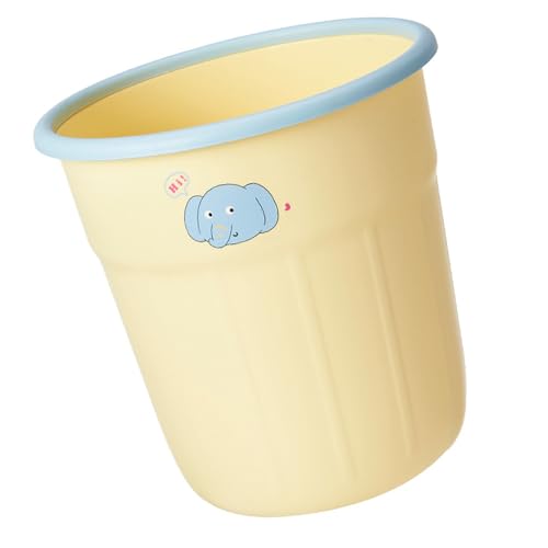 BUBEFSKD Weißer Runder Plastikabfall Mülleimer Korb Hohe Kapazität Für Home Office Küche Badezimmer Raumsparende Design Abfallkorb Mülleimer Dose BUBEFSKD Weißer Runder Plastikabfall Mülleimer Korb Hohe Kapazität Für Home Office Küche Badezimmer Raumsparende Design Abfallkorb Mülleimer Dose von BUBEFSKD