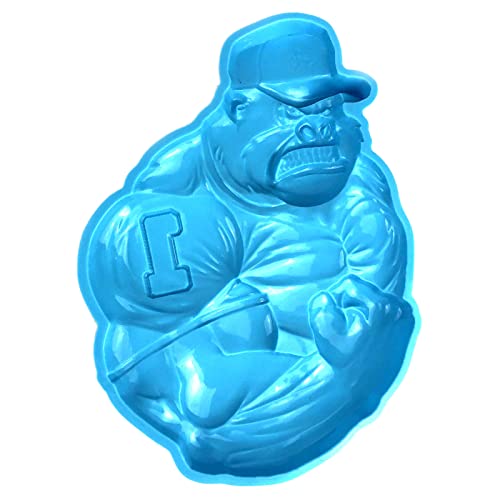 Bodybuilding Silikonform Geburtstag Mit Bohrlöcher Schimmelpilzkuchen Dekoration Werkzeug Wand Ornament Harzgussform Form von BUBEFSKD