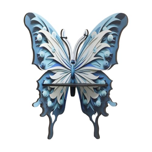 Buntes Holz Schmetterling Kristallschmuck Lagerregal Kristallregal Öl Lagerregal Dekorative Organisatoren Für Häusliche Holzregal von BUBEFSKD