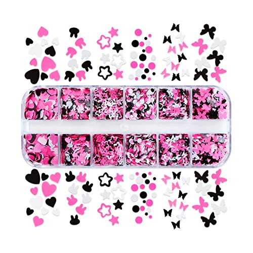 Butterfly Glitter Confetti Epoxy Harzform Füllstoff Nagel Pequin Glitter Decor Herzharzfüllungsmaterial Art Pailletten Weihnachten/Halloween/Urlaub von BUBEFSKD