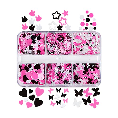 Butterfly Glitter Confetti Epoxy Harzform Füllstoff Nagel Pequin Glitter Decor Herzharzfüllungsmaterial Art Pailletten Weihnachten/Halloween/Urlaub von BUBEFSKD