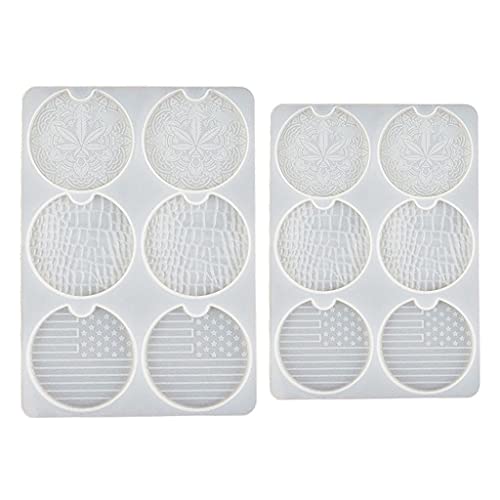 Car Epoxidharzform Ornamente Tasse Matte Becher Kissen Silikon Schimmel Ornamente Serviertablettgusswerkzeug Servieren von BUBEFSKD