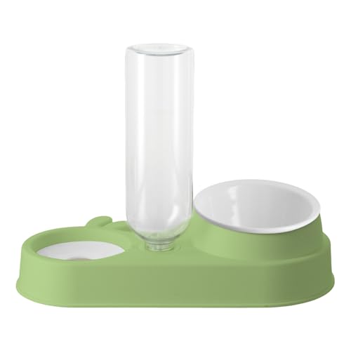 Cats Bowl Automatic Food Dish Set Doppelwasserspender Haustier Futter Und Spender Set von BUBEFSKD
