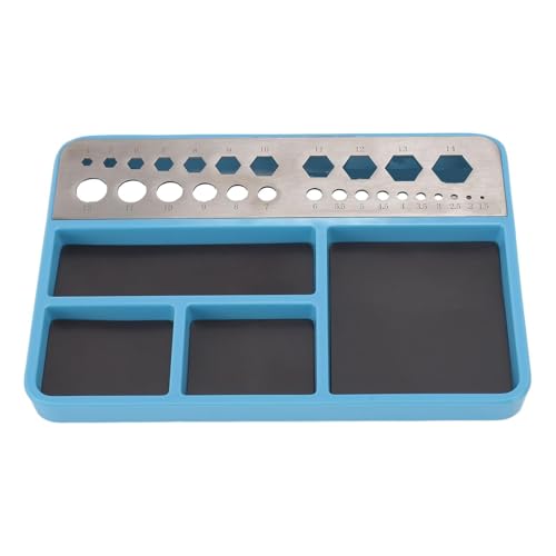 Edelstahl Reparaturschraubenschale Magnetpads Schrauben Befestigungsscheiben Magnethalterplatte Für Fernbedienungsmodell Multi Loch Lagerwerkzeug von BUBEFSKD