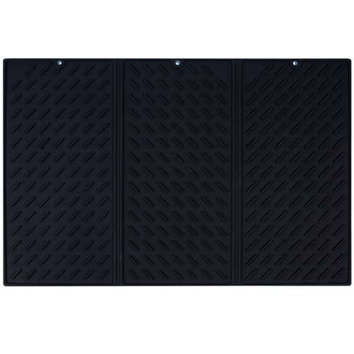 BUBEFSKD Einfach Zu Reinigende Drainierer Praktische Geschirrtrocknungsmatte Faltbare Abflussmatte Tischwaren Untersetzer Für Küchenbegeisterte Praktische Küchengericht Entlassungskissen von BUBEFSKD