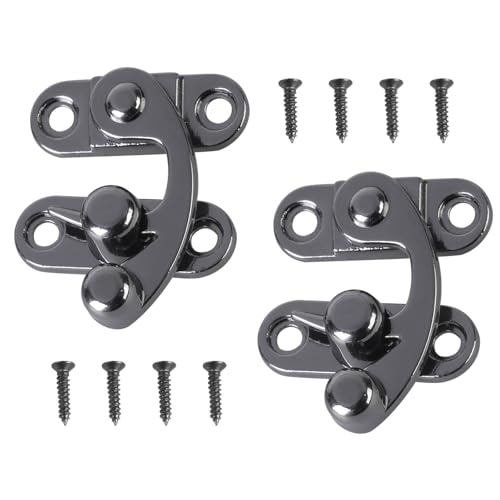 Elegante Schwarze Verschlüsse Schwung Arm Riegel Für Koffer Vogelhäuser Werkzeug Schmuckschatulle Mit Korrosions Widerstand Schmuckschachtel Schloss von BUBEFSKD