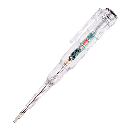 Elektro Tester Stift Mit Clip Tragbarem Schraubendreher Zwei Farben LED Indikator Live Draht Kunststoff Elektrischer Teststift Licht von BUBEFSKD