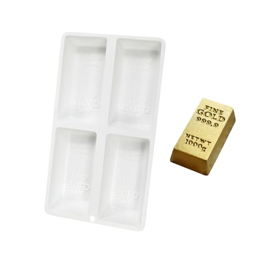 Fondant Schokoladenform Gold Ziegelform Silikon Mousses Kuchen Dekoration Werkzeug Kerze Seife Leicht Zum Reinigen Von Goldenem Ziegel Silikonform Dessertform Für Kerze Fondant Schokoladenform Gold Ziegelform Silikon Mousses Kuchen Dekoration Werkzeug Kerze Seife Leicht Zum Reinigen Von Goldenem Ziegel Silikonform Dessertform Für Kerze von BUBEFSKD
