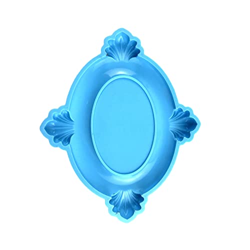Fotorahmen Harzform Silikon Bilderrahmen Für Epoxidgussblume Oval Dekorative Kunsthandwerksformen Zum Backen/Beton/Seife/Schmuck/Kekse Mit Deckelformen Für/Epoxid von BUBEFSKD