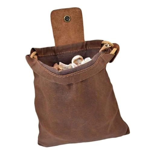 Futterbeutel Wanderung Taille Pack Leder Faltbare Wachserwachspilze Pilzgürtelbeutel Für Camping Freien Und Jagdwanderung Taillenpackung Futterbeutel Wanderung Taille Pack Leder Faltbare Wachserwachspilze Pilzgürtelbeutel Für Camping Freien Und Jagdwanderung Taillenpackung von BUBEFSKD