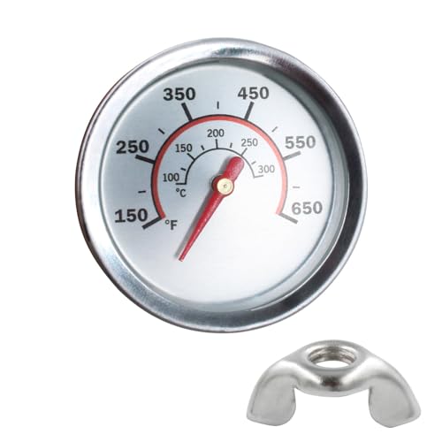 Grill Thermometer Grillscheibe Raucher Temperaturmessgeräte Grubenersatzthermometer Für Grillfleisch Kochtemperaturmessgeräte von BUBEFSKD