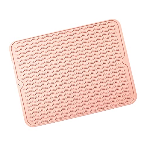BUBEFSKD Große Multifunktionale Silikon Trockenmatten Wärme Isolierung Topfhalter Spülbecher Entlassungskissen Tisch Tischemat Kissen Küchenzubehör Entlassungskissen von BUBEFSKD