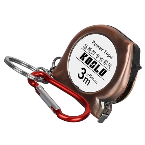 Haltbarkeit Carabiner Retractable Lineal 3meter Kompakt Kohlenstoffstahlgürtel ABS Gehäuse Maßnahmen Für Fahrt Wanderstahl Messband von BUBEFSKD