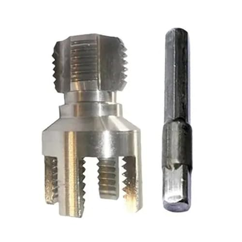 Heavy Duty Rohr Gewinde Cutter Werkzeug Doppelfunktion Design Kohlenstoffstahl Sechskant Shank Fit 1/2 "3/4" Sanitärsysteme Sanitärgewinde Kit von BUBEFSKD