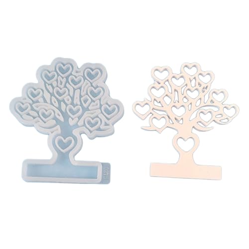 BUBEFSKD Herzbaum Teelichthalter Formen Herzförmige Silikone Formen Für Teelichthalter Backschokolade von BUBEFSKD