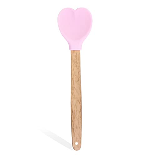 Herzförmiges Holzgriff Silikonlöffel Haushalt Küche Kochen Wärme Isolierung Holzgriff Anti Hot Löffel Herz Rührend Herzförmiges Holzgriff Silikonlöffel Haushalt Küche Kochen Wärme Isolierung Holzgriff Anti Hot Löffel Herz Rührend von BUBEFSKD