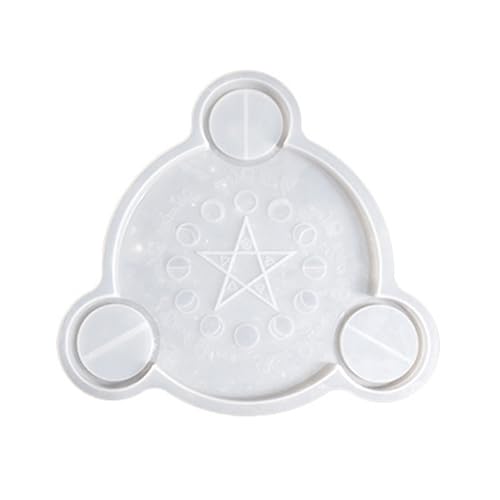 BUBEFSKD Hexagramm Gemusterte Teelichthalter Formen Für Teelichthalter Hexagramm Gemustert Runde Silikonformen Für Epoxidharzkerzenformmuster von BUBEFSKD