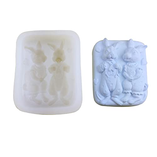 Kaninchenharz Schimmelpaar Hasen Silikon Holiday Fondant Kerzenputz Soap Epoxidhandwerkswerkzeugpaar Seife Form Kaninchenharz Schimmelpaar Hasen Silikon Holiday Fondant Kerzenputz Soap Epoxidhandwerkswerkzeugpaar Seife Form von BUBEFSKD