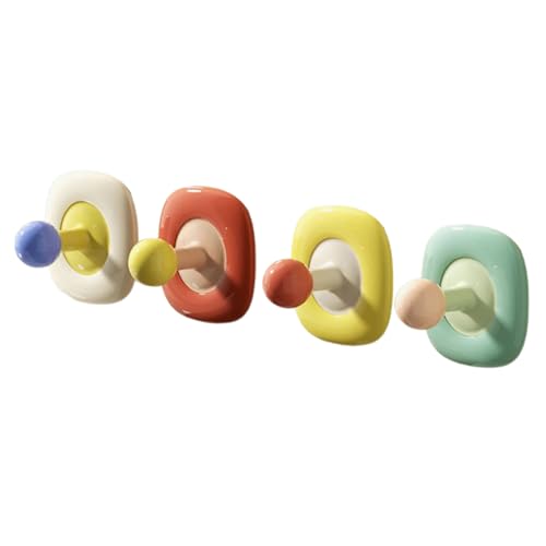 Kleber Wandhaken Multicolor Blumendesign Starke Kleberhalterungen Für Handtuchschlüssel Eingangsschrank Organisatoren Handtuch Und Schlüssel Wandbügel von BUBEFSKD