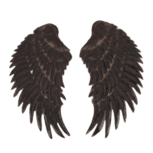 Kleidung Abzeichen Applikationen Flügel Bestickte Flecken Auf Applikationen Blitzkostüm Mit Dekorativen Kleidung Iron ON Genäht von BUBEFSKD