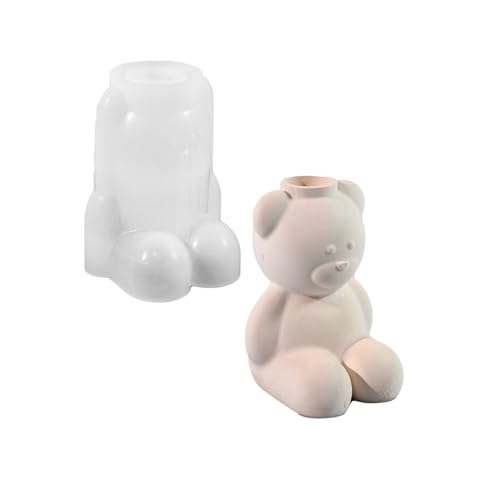 Kreative Silikonformbärform Vase Pflanzer Blumenpot Formen Geeignet Um Einfachen Pflanzer Und Zementkunst Niedlich Zu Machen von BUBEFSKD