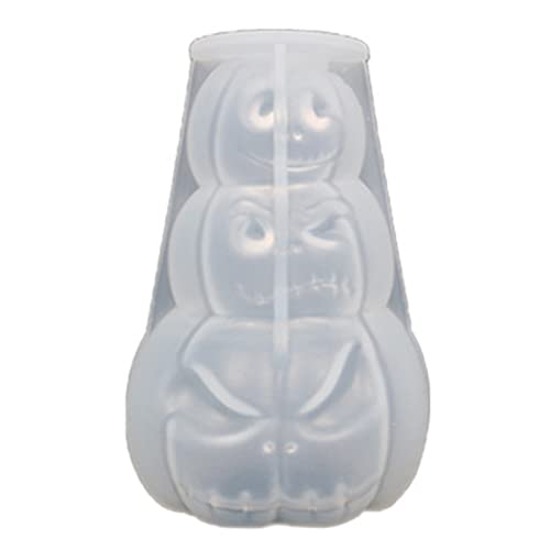 Kürbiskerzenformform Harz Guss Silikon Leicht Zu Entfernen Für Hobbyist Kerzenputz Gips Halloween Orament Clay Formen Handwerk Schmuckton Kinder Silikon Formen Ofen Sicher Schmuck von BUBEFSKD