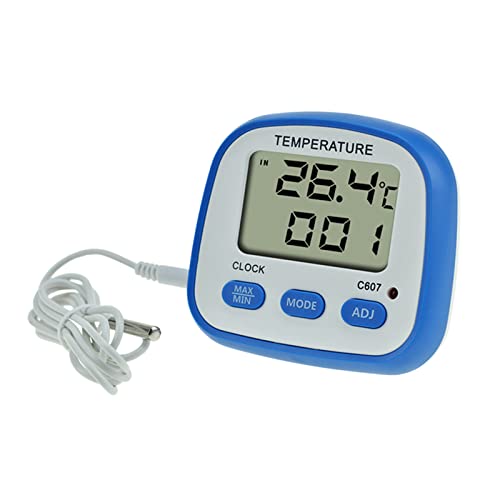 LCD Digitale Temperaturmesser Innen Freien Elektronisches Thermometer Mit Wecker Für Digitale Thermometer Erwachsene Heimbüro von BUBEFSKD
