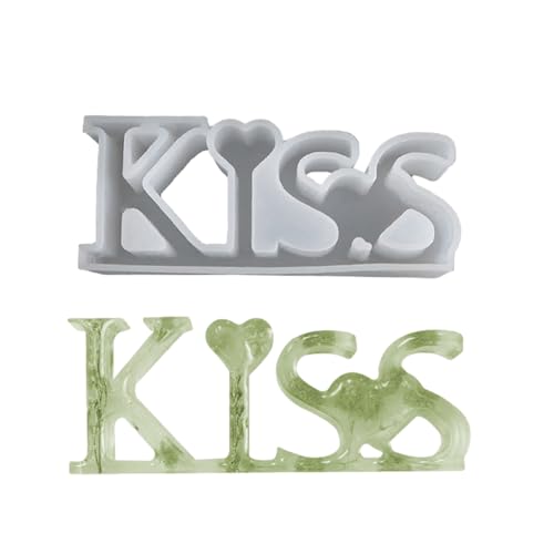 Liebe Kuss Silikonform Englische Buchstaben Epoxidharzform Für Craft Desktop Orumament Schmuck Machen Werkzeugdekoration Harzformen Liebe Kuss Silikonform Englische Buchstaben Epoxidharzform Für Craft Desktop Orumament Schmuck Machen Werkzeugdekoration Harzformen von BUBEFSKD