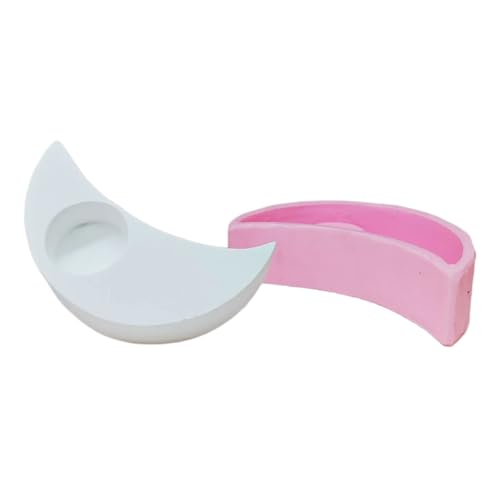 BUBEFSKD Mond Herzkerzenhalter Formen Diamantharze Für Kerzenstiel Teelichthalter Bären Hirschkatzen Geformte Harze Family Treffen von BUBEFSKD