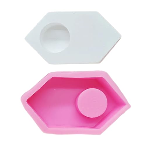 BUBEFSKD Mond Herzkerzenhalter Formen Diamantharze Für Kerzenstiel Teelichthalter Bären Hirschkatzen Geformte Harze Family Treffen von BUBEFSKD