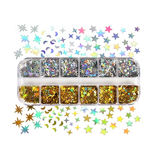 Multi Shaped Glitter Konfetti Für Epoxidharzform Füllstoffschmuck Schmuck Making Accessoires Pequader Nail Art Decoration Nail Art Pailletten Sorte Formen Kreise Turtle Blumen Gläser Sterne von BUBEFSKD