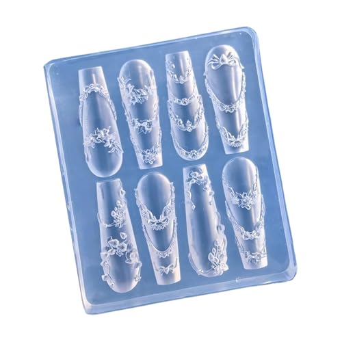 Nägel Kunst Silikonform Wiederverwendbarer Frame Vorlage Für Harz Charms Creative Crafting Tool Mit Detaillierten Texturnageldekorationen Schimmel Nägel Kunst Silikonform Wiederverwendbarer Frame Vorlage Für Harz Charms Creative Crafting Tool Mit Detaillierten Texturnageldekorationen Schimmel von BUBEFSKD