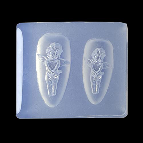 Nägel Schablonen Kristall Epoxidharz Schimmelpilzkunstvorlagen Dekoration Harzguss Schimmel Basteln UV Gel Maniküre Werkzeugnägelkunst Dekorationen Silikonform von BUBEFSKD