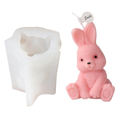 Niedliche Kaninchen Silikonform Für Kerzenherstellung Und Seifenverarbeitung Kaninchen Aromatherapie Kerzengeschenk Für Enthusiasten Gips Eisform von BUBEFSKD