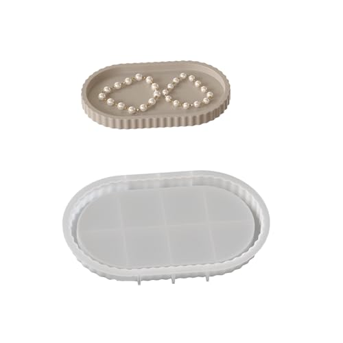 Ovale Platte Coasters Dekoration Form Praktische Epoxid Silikonplatte Zur Herstellung Einzigartiger Ovaler Tabletts Und Coasters Epoxy Guss von BUBEFSKD